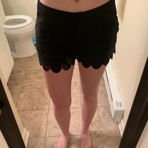 Miami Brand Black Scalloped Shorts